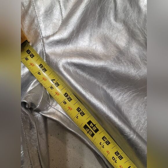 Anthropologie The Ettie High-Rise Crop Wide-Leg Pants by Maeve: Metallic 27 new - Picture 8 of 10